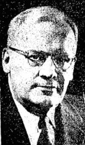 Headshot of Sam Charlson, Manhattan, KS from 1961 Manhattan Mercury.